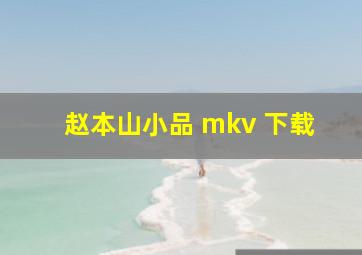 赵本山小品 mkv 下载